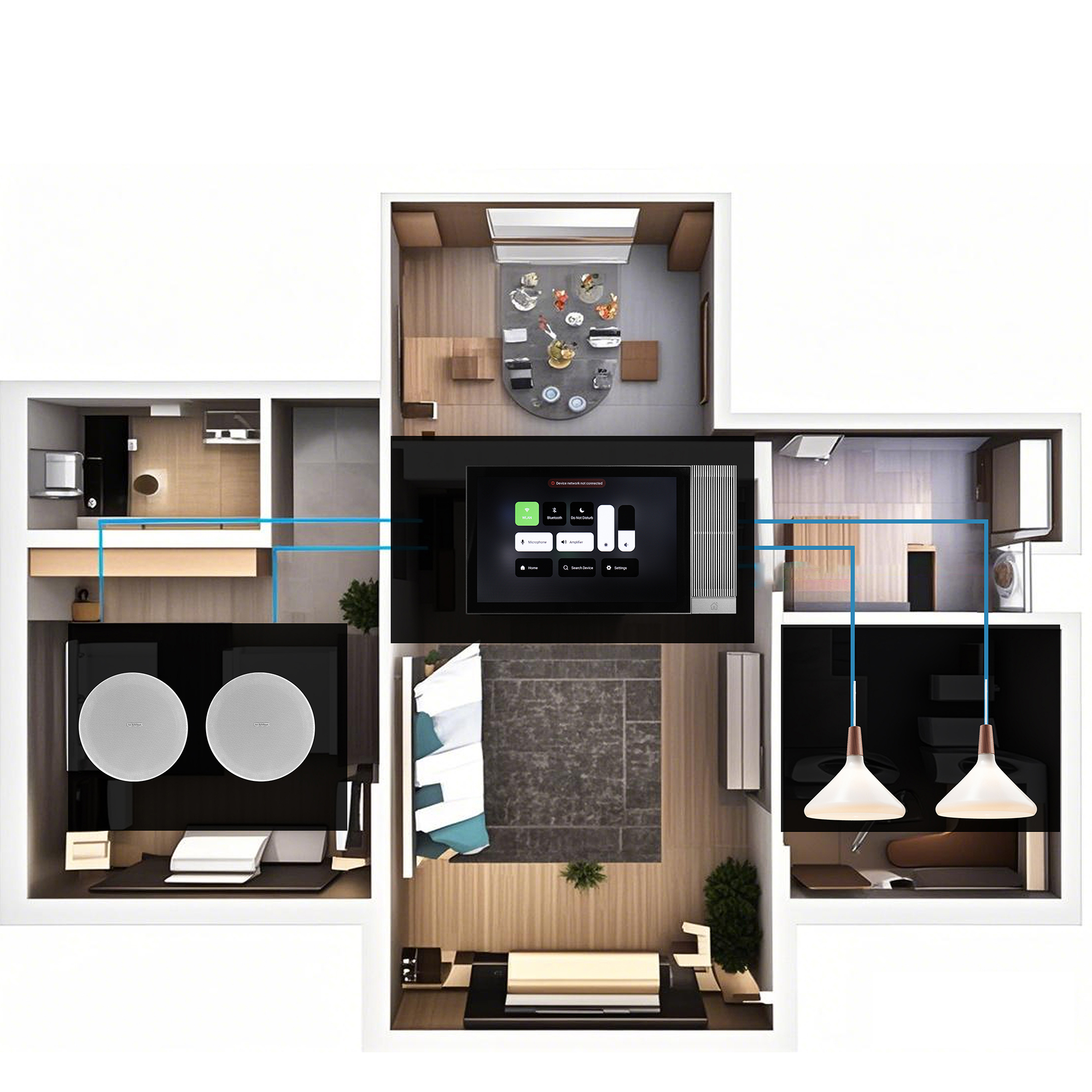 Smart Home Amplifier with Alexa and Tuya