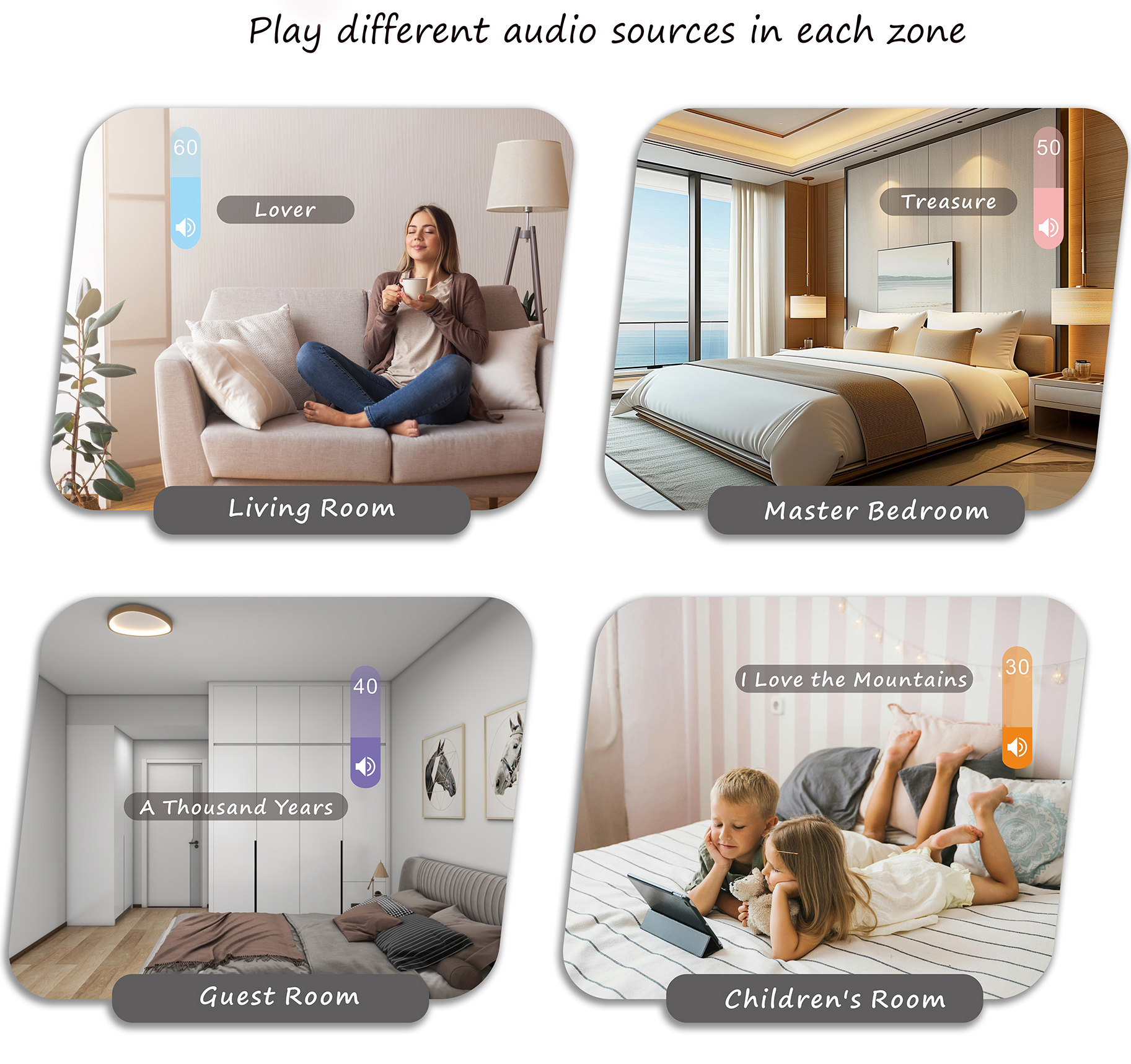 8-Inch 8*30W Wall Amplifier (4-Zone)